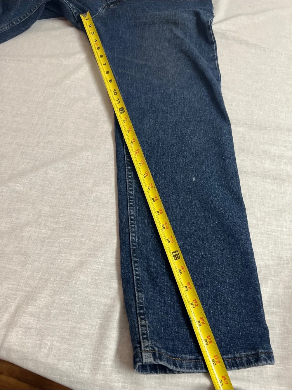 🌞 Wrangler Dark Blue Straight-Leg durable Jeans men size 36”w x 30”l
